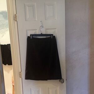 Laura Scott Black A-Line Knee-Length Skirt for Work